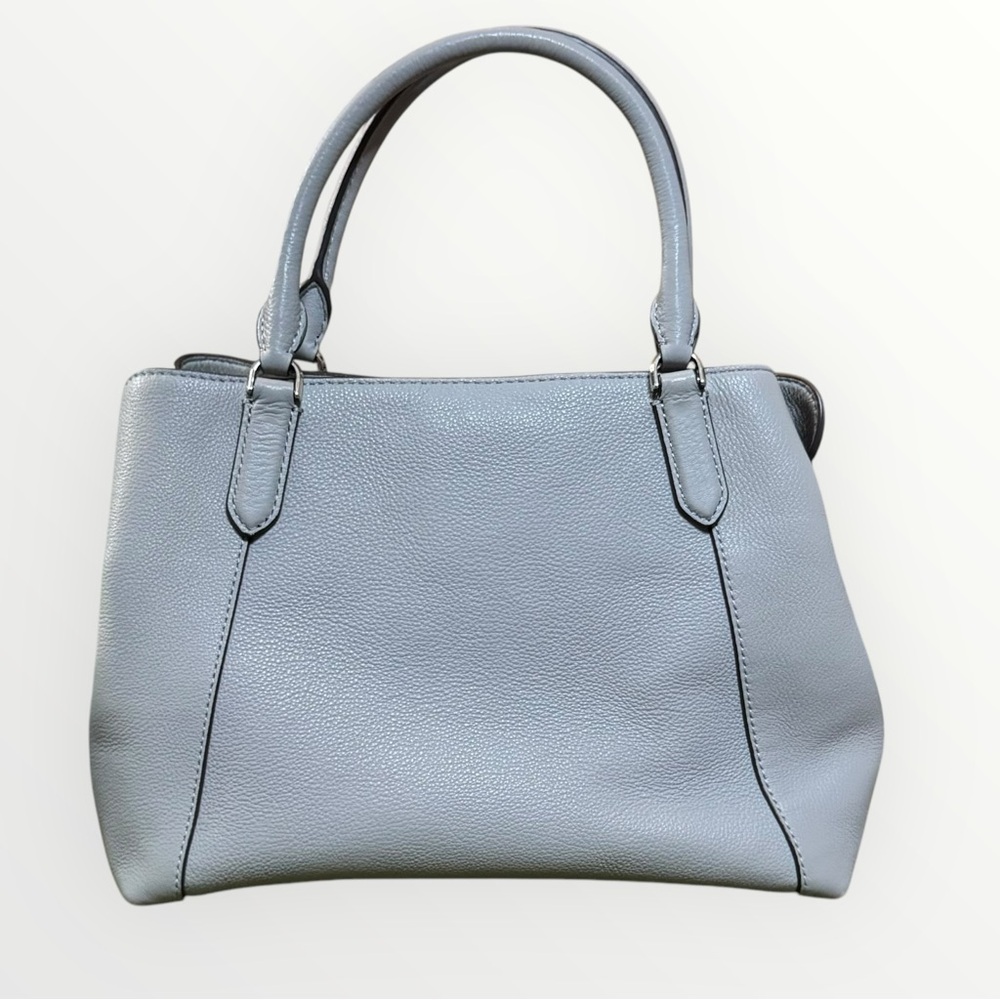 Kate Spade Gray Pebbled Leather Satchel Tote Cameron Street Style - Picture 2 of 9